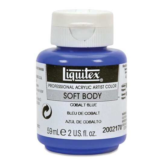 Liquitex Soft Body Artist Acrylics - Cobalt Blue, 59 ml bottle